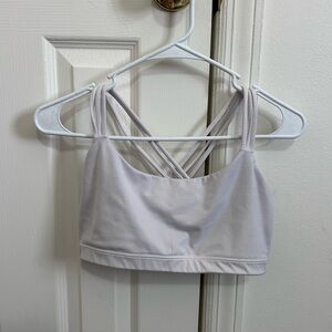 GAP White Strappy Sports Bra